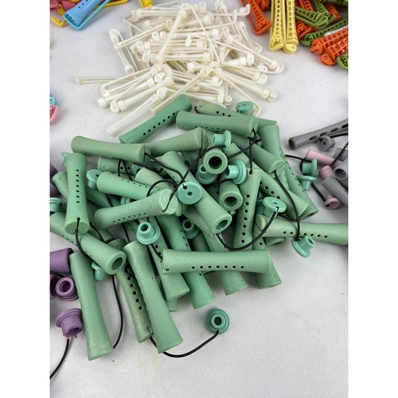 Large Lot Assorted Hair Permanent Curlers 470‎ Rollers Perm Various Sizes Styles - Picture 3 of 8